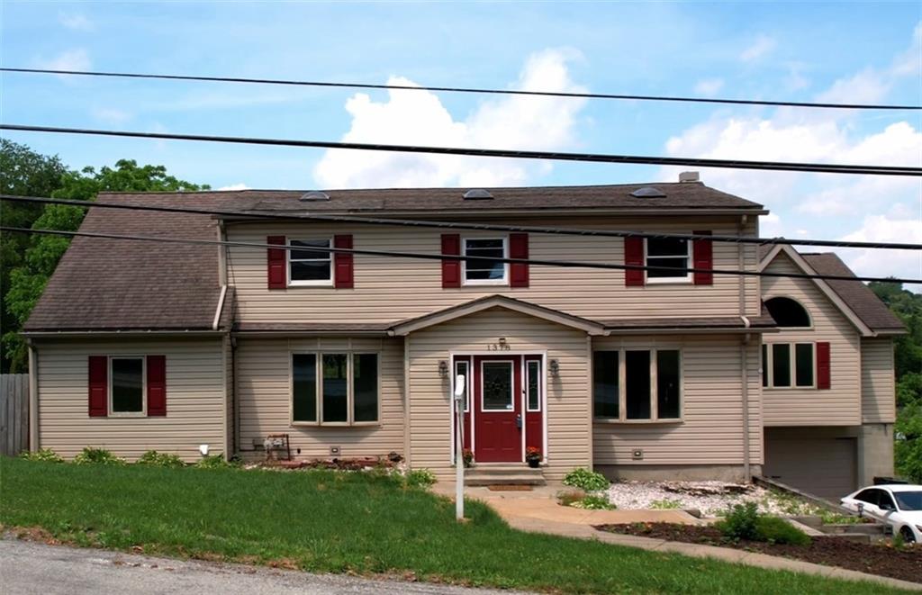 a front view of a house