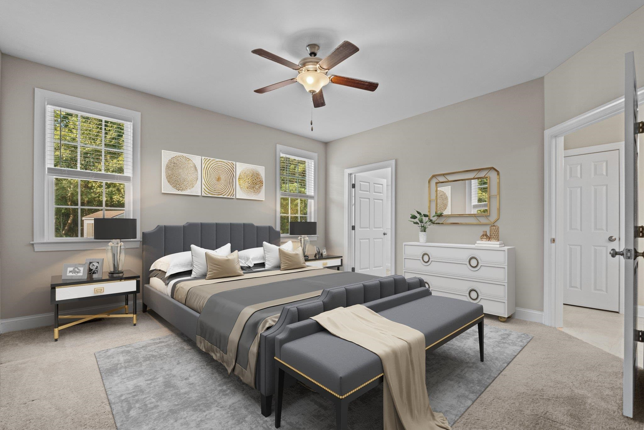 991 Sheriff Johnson Road Lillington, NC 27546 - Photo 12 of 52 a bedroom with a bed and a chair