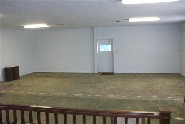 Auditorium stage looking to front entrance in church
