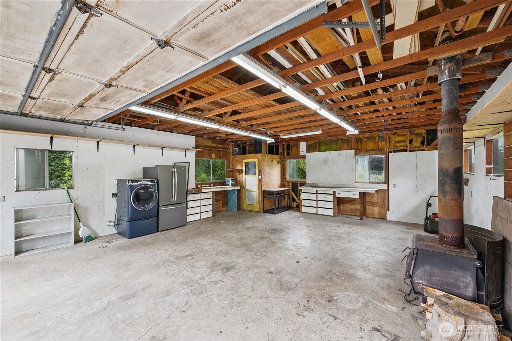 1264 Birch Bay Lynden Road Lynden, WA 98264 - Photo 25 of 38 a view of a garage with furniture