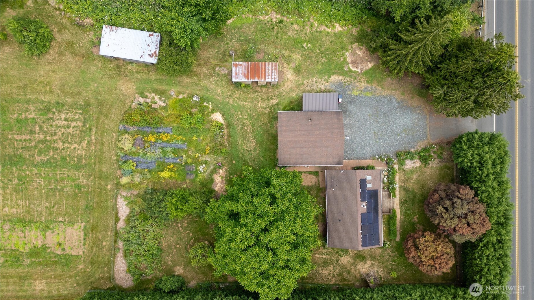 1264 Birch Bay Lynden Road Lynden, WA 98264 - Photo 38 of 38 a aerial view of a house