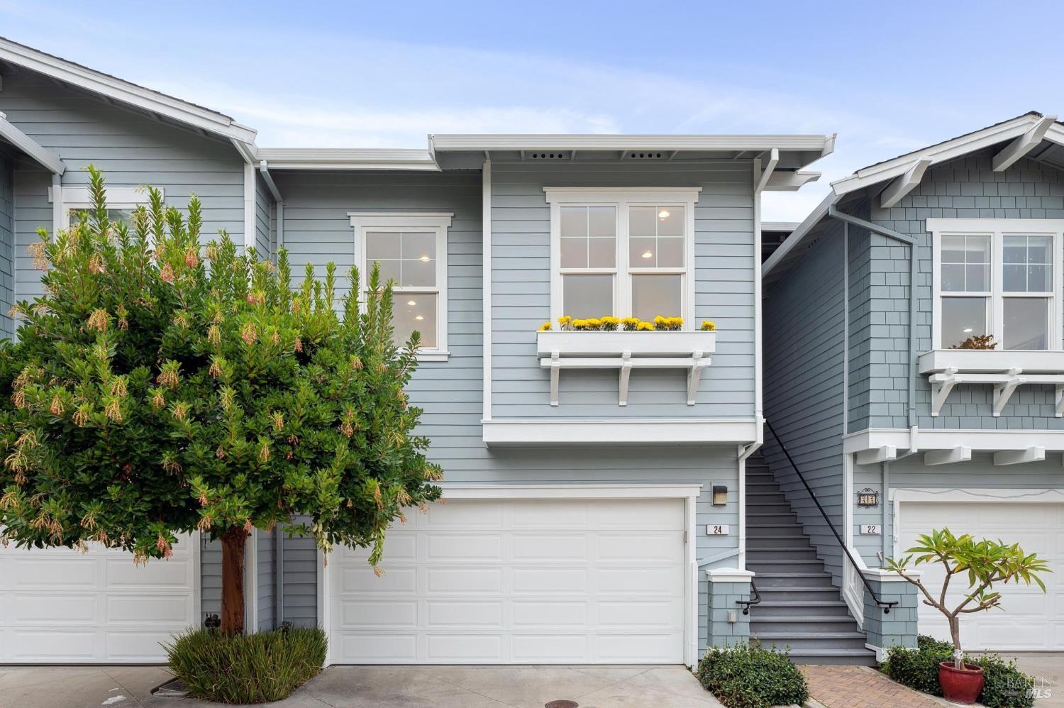 a front view of a house with street
