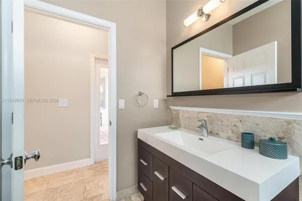 a view of a lake with a big yard