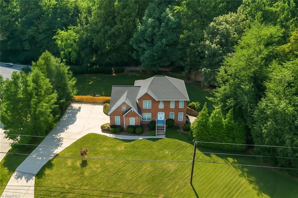 3863 Waterview Road High Point, NC 27265 - Photo 3 of 50 Arial Photo (Roof is AI generated to match current roof color)