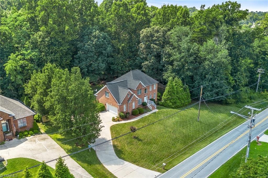 3863 Waterview Road High Point, NC 27265 - Photo 4 of 50 Arial Photo (Roof is AI generated to match current roof color)