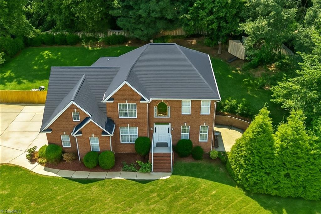 3863 Waterview Road High Point, NC 27265 - Photo 6 of 50 Arial Photo (Roof is AI generated to match current roof color)