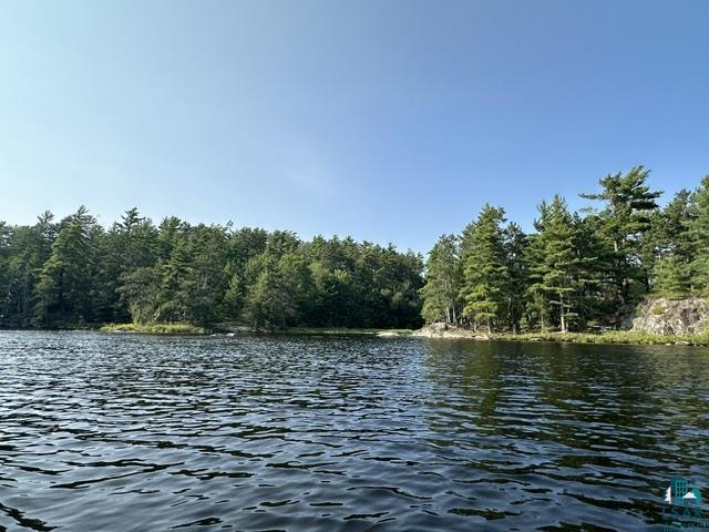 2763 Van Vac Road Ely, MN 55731 - Photo 33 of 37 Waterfront property featuring extensive tree coverage, natural rock outcroppings, and clear open sky