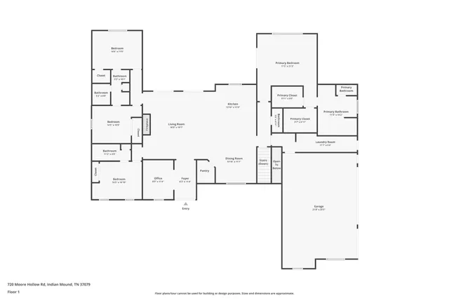 $1,200,000 | 720 Moore Hollow Road, Indian Mound, TN 37079