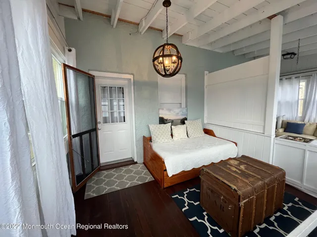 a view of a hallway with entryway