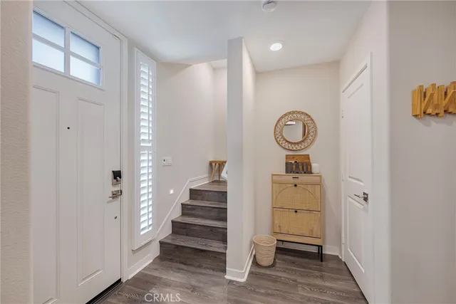 a view of entryway with stairs