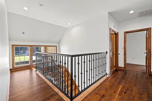 a view of a kitchen counter top space and stainless steel appliances