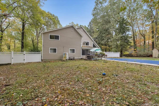 a view of outdoor space yard and garage