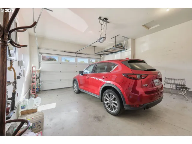 a view of a lobby with a couch
