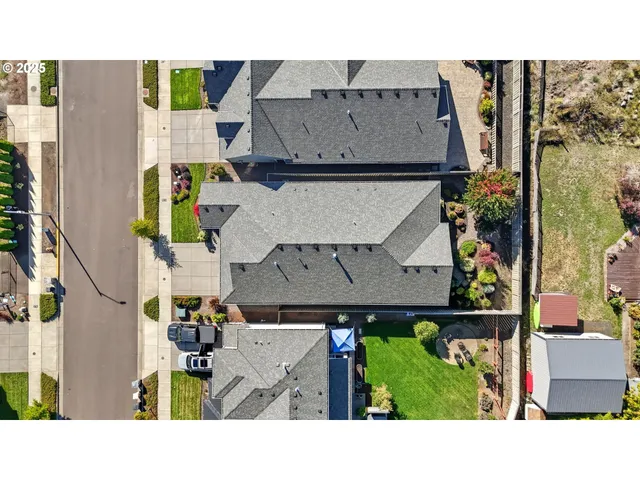 a view of city and mountain