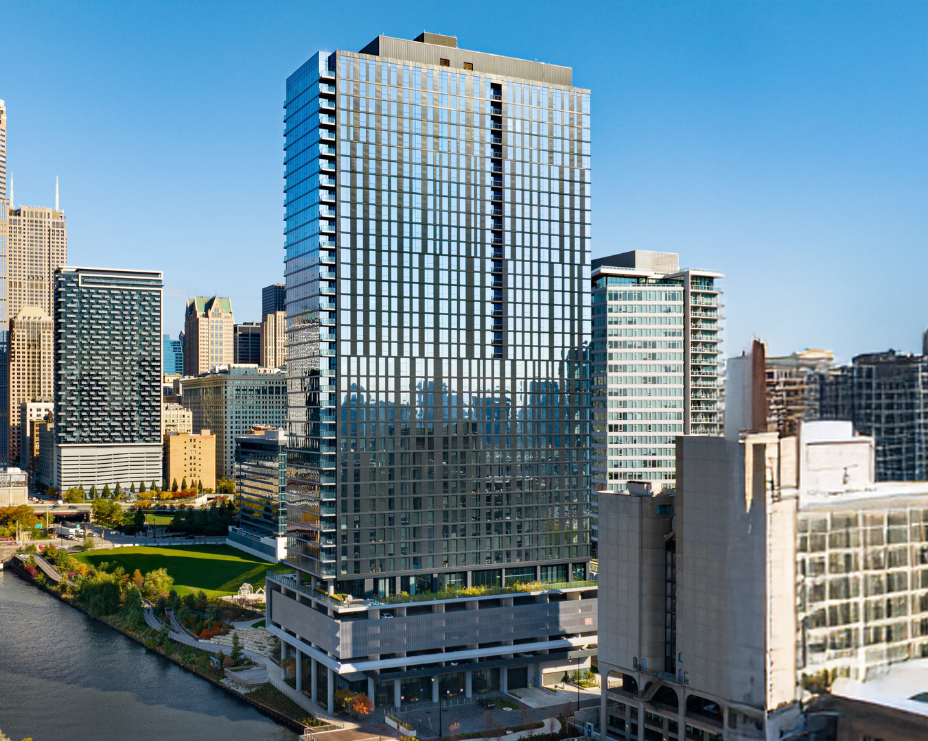 234 West Polk Street, Unit 3507 Chicago, IL 60607 - Photo 1 of 31 a view of a city with tall buildings