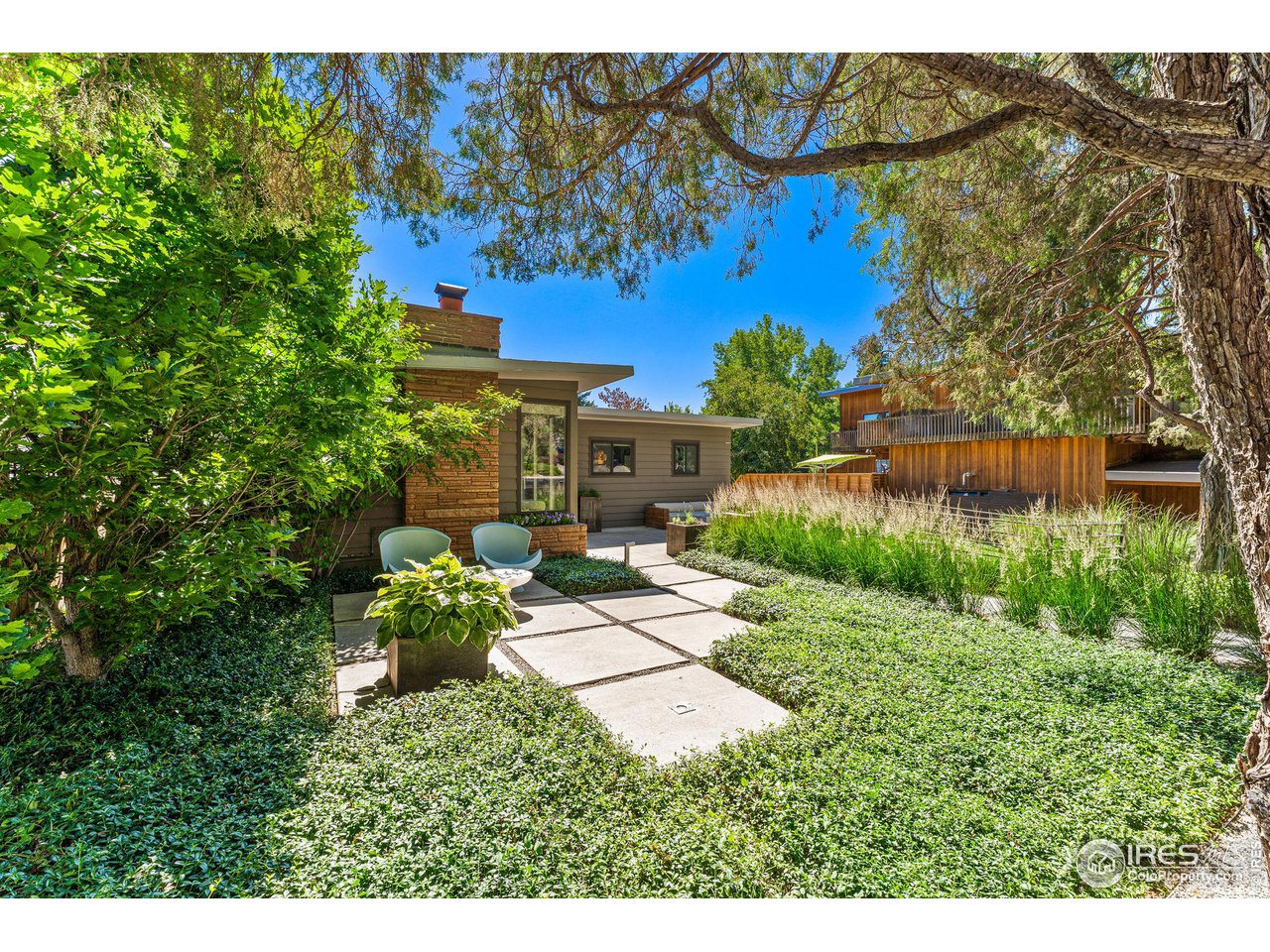 320 15th Street Boulder, CO 80302 - Photo 3 of 39 Front patio landscaping designed by Blu Design Colorado
