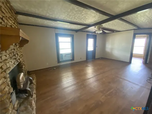 wooden floor in an empty room