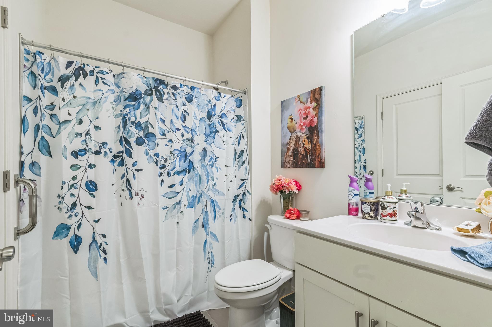 8604 Cedar Chase Drive Clinton, MD 20735 - Photo 31 of 68 a bathroom with a sink toilet and a mirror