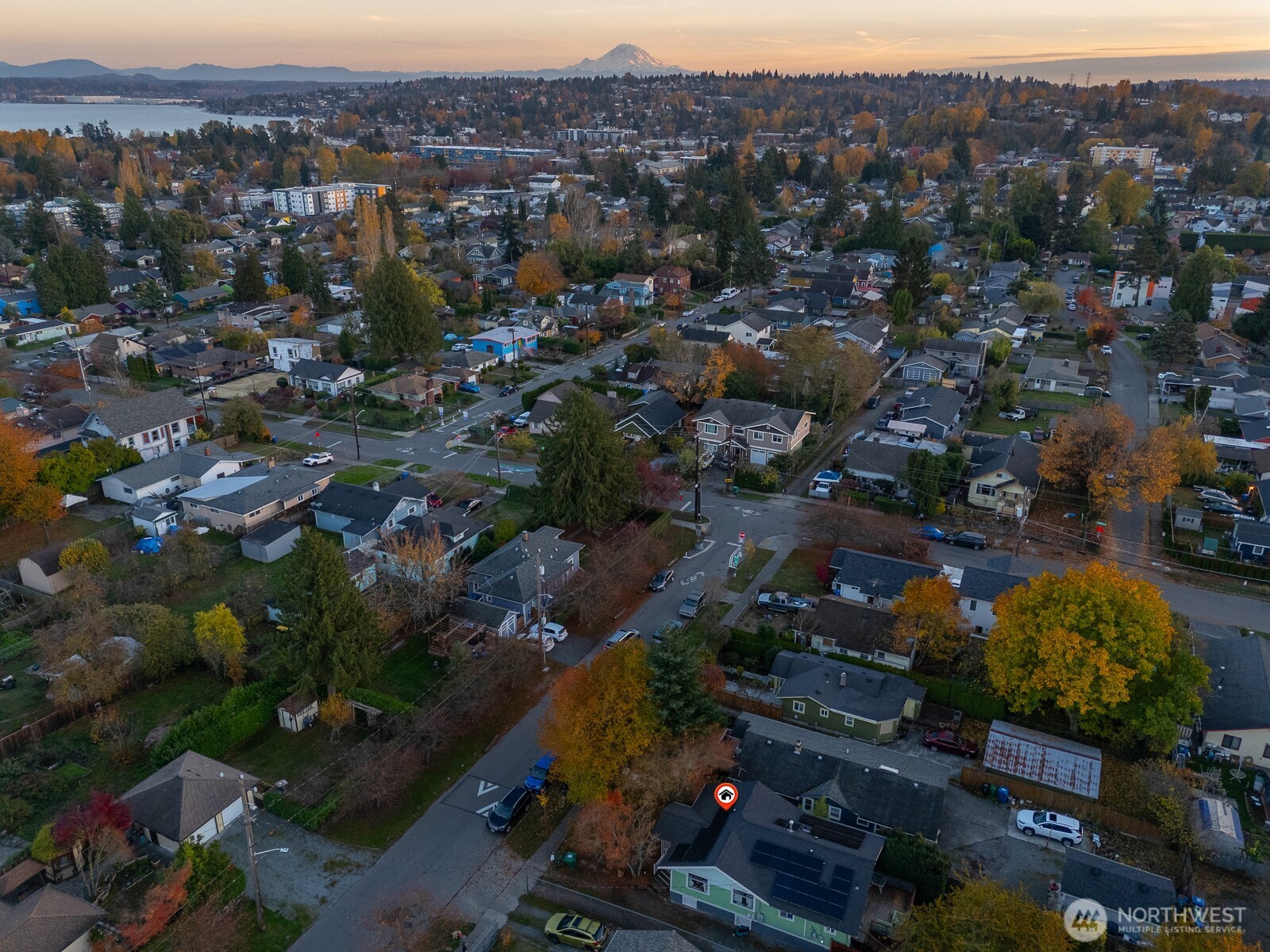 7813 46th Avenue South Seattle, WA 98118 - Photo 17 of 18 an aerial view of residential house and outdoor space