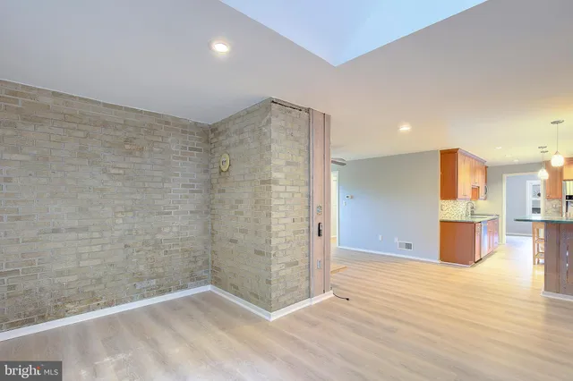 a view of an empty room