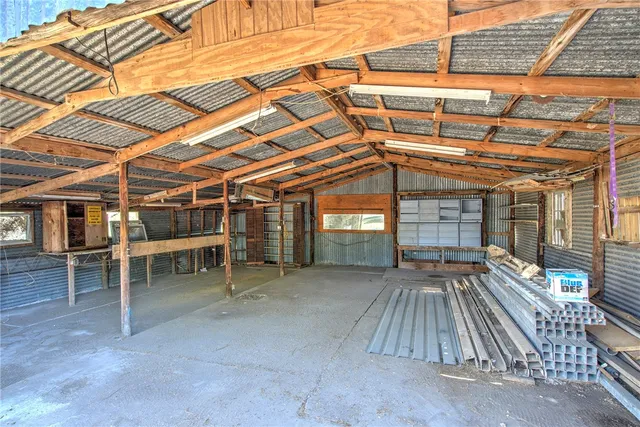 a view of entryway with brick walls