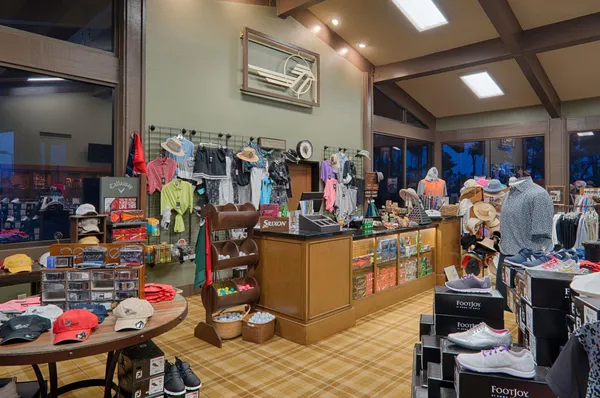 a view of a room with racks