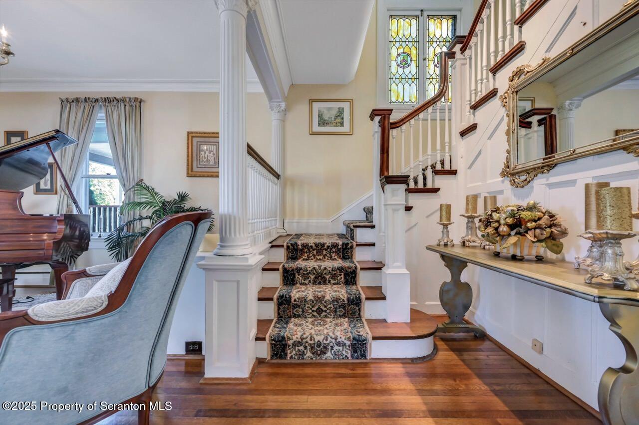 1118 Columbia Street Scranton, PA 18509 - Photo 43 of 92 a view of entryway and hall with wooden floor
