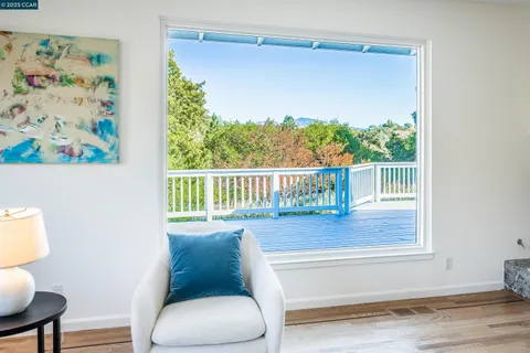 a view of a porch with furniture