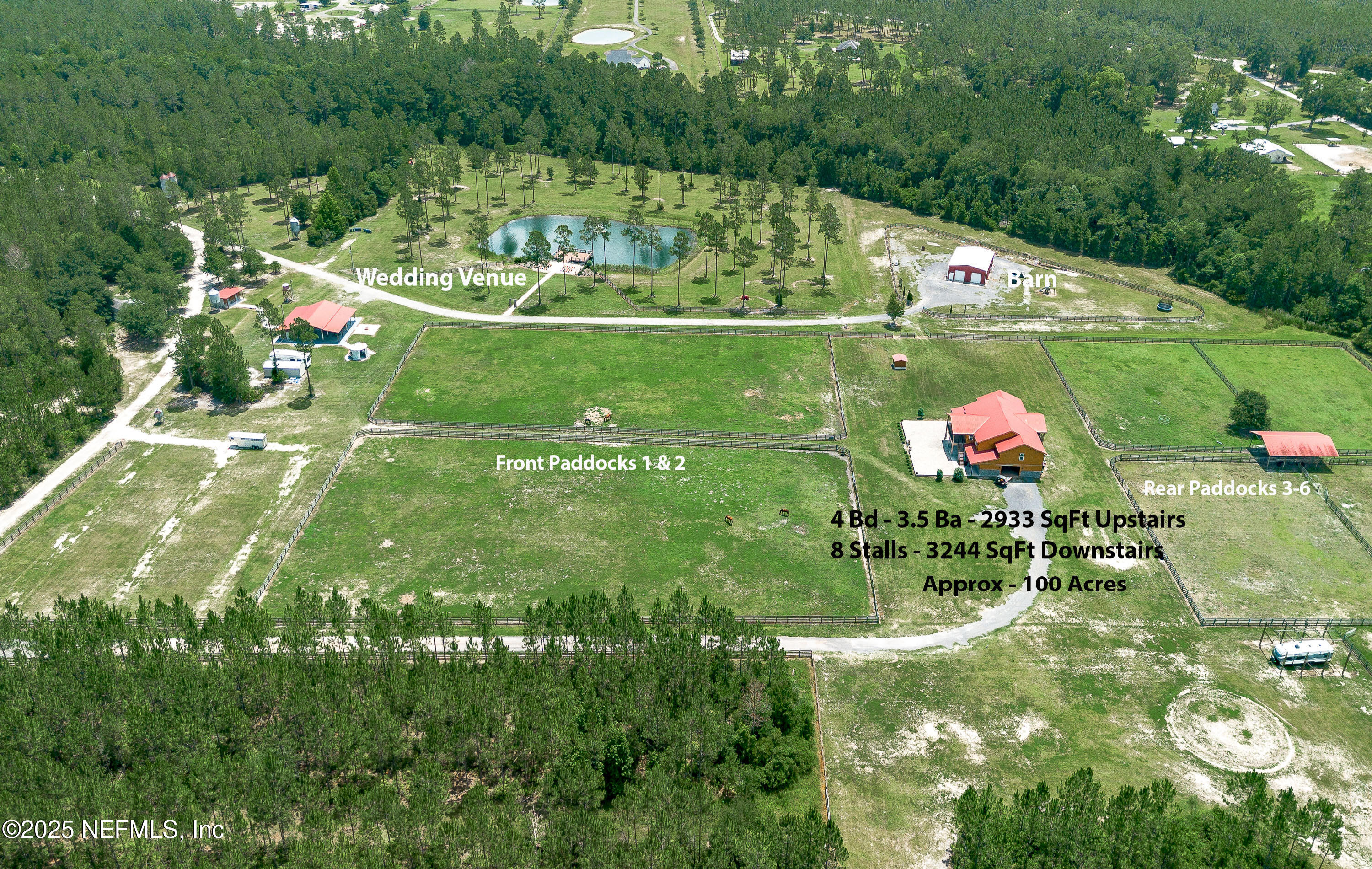 1845 Kinard Road Bryceville, FL 32009 - Photo 15 of 86 Aerial Side View