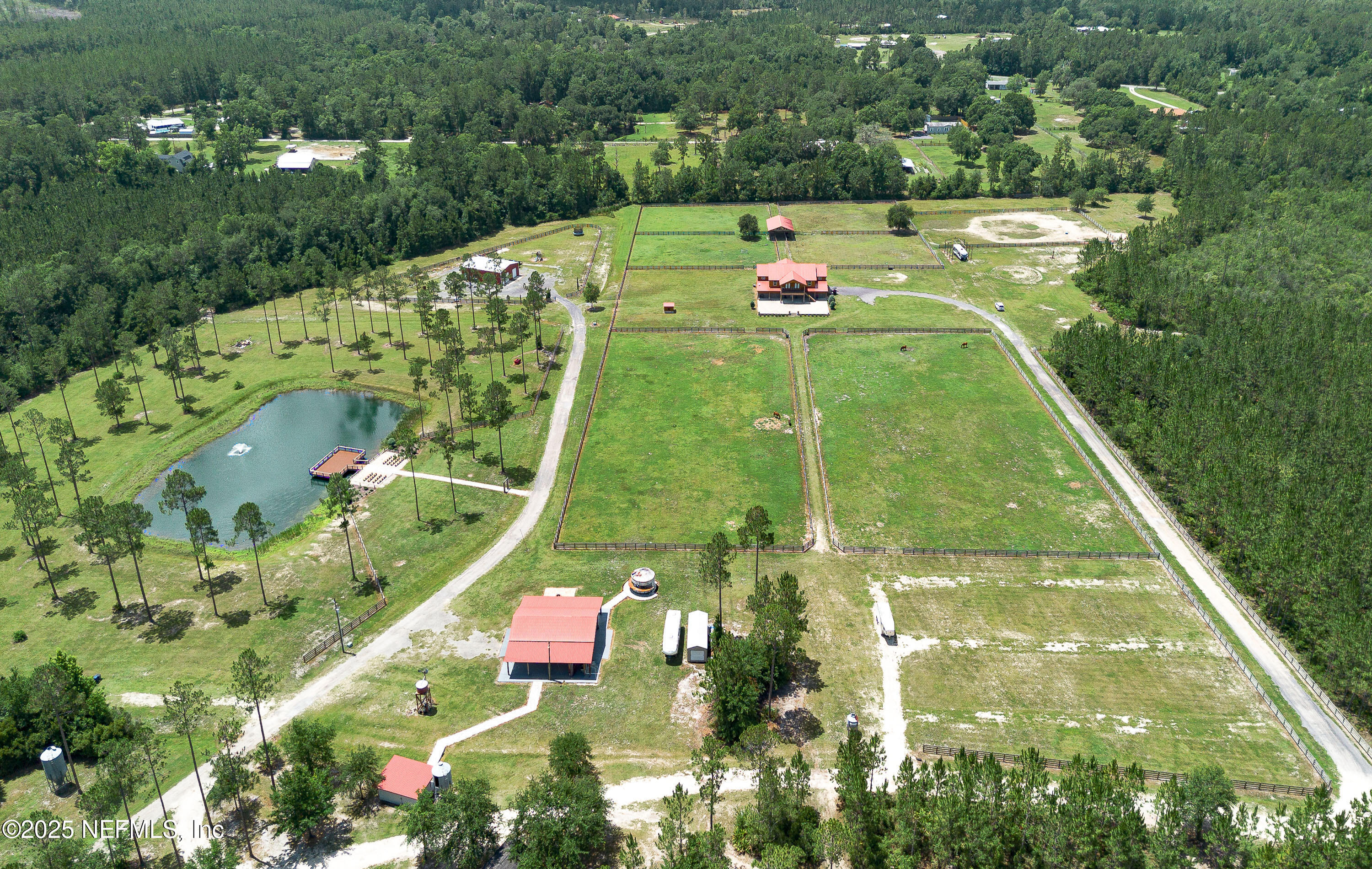 1845 Kinard Road Bryceville, FL 32009 - Photo 75 of 86 Aerial Lot View
