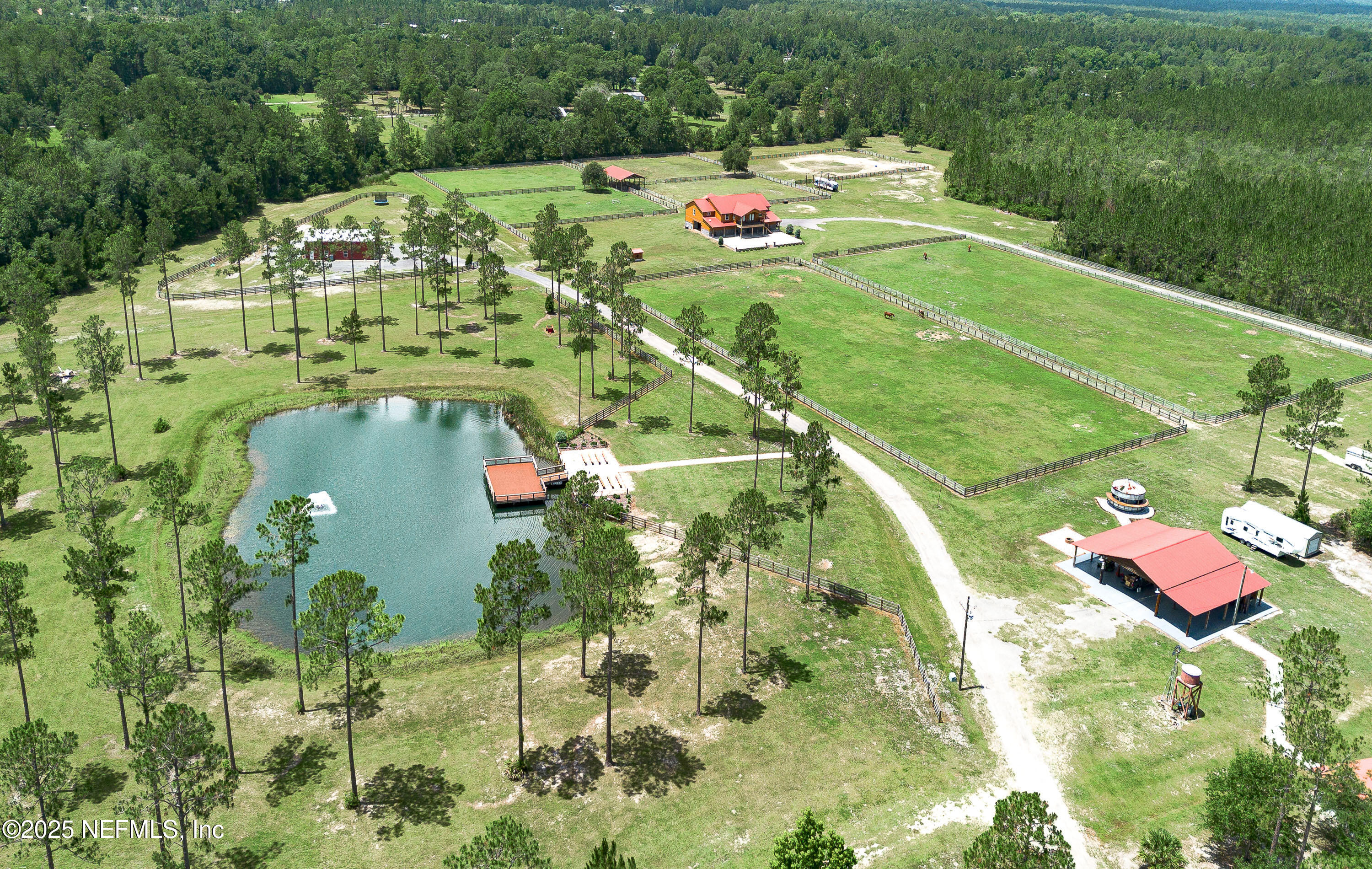 1845 Kinard Road Bryceville, FL 32009 - Photo 76 of 86 Aerial Lot View