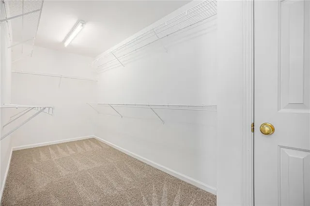 a view of storage and utility room with racks on the wall