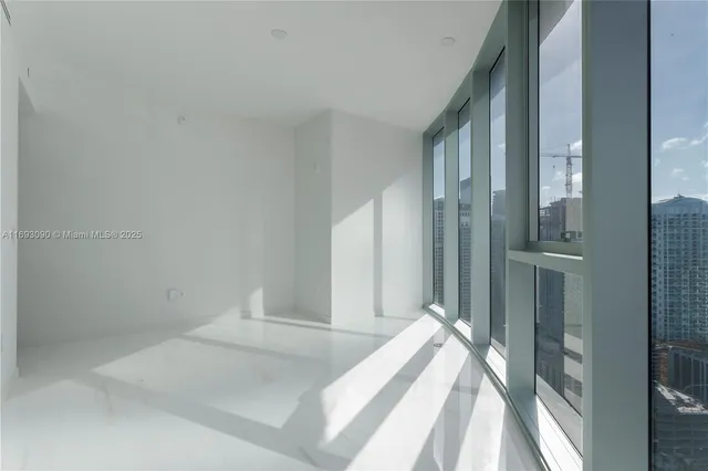 a view of city from balcony