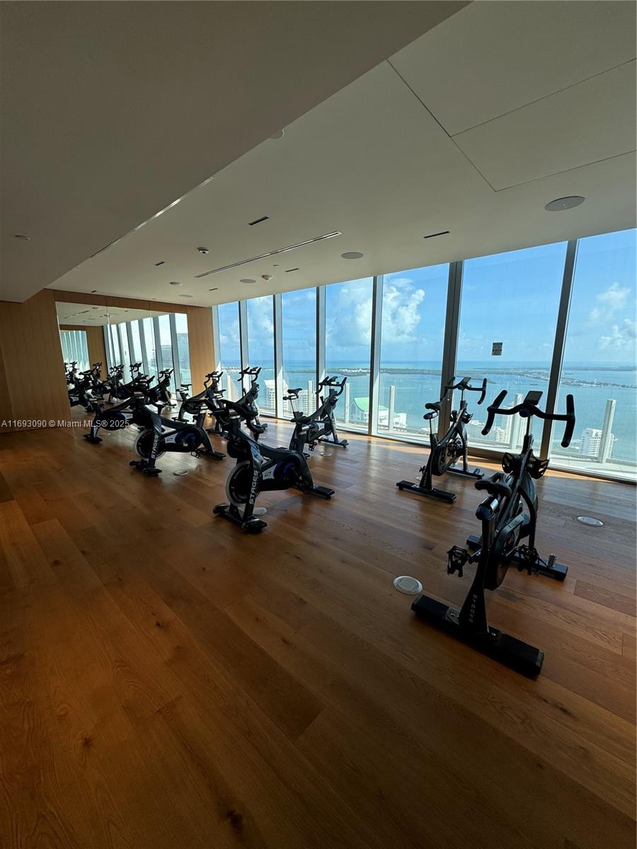 300 Biscayne Blvd Way, Unit 3307 Miami, FL 33131 - Photo 55 of 59 a view of a room with gym equipment