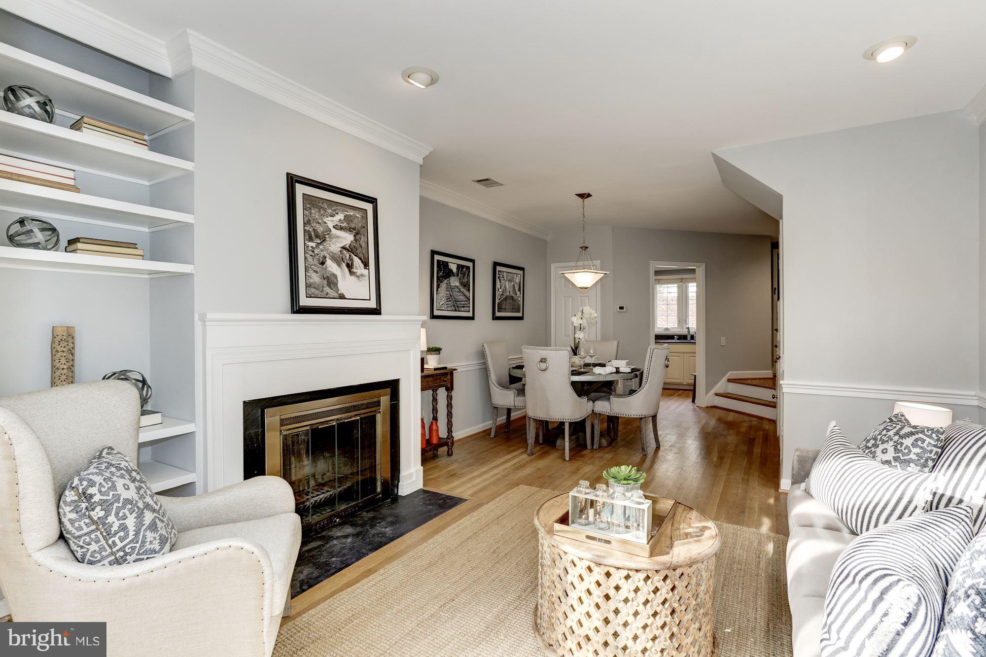 1221 Portner Road Alexandria, VA 22314 - Photo 29 of 30 a living room with furniture and a fireplace