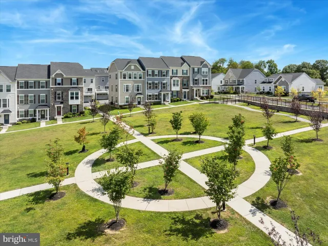 a view of a swimming pool with a garden
