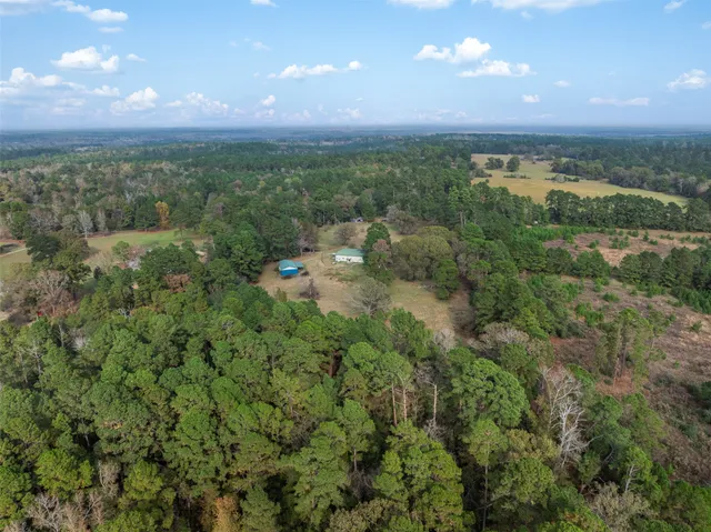 a view of a lake from a yard