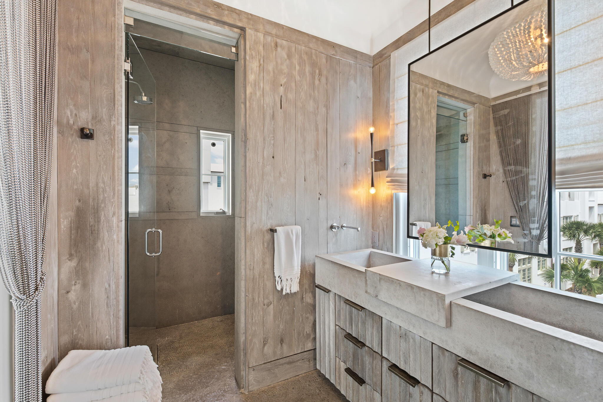 130 Sea Garden Street Inlet Beach, FL 32461 - Photo 51 of 77 a bathroom with a double vanity sink mirror and toilet