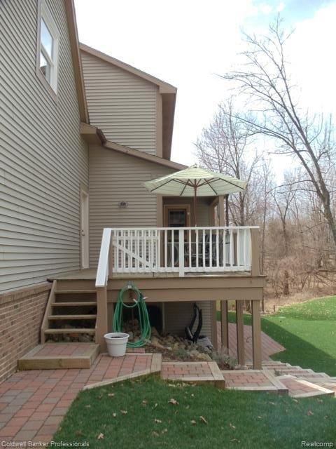 8419 Perry Lake Road Clarkston, MI 48348 - Photo 23 of 25 Brick Paver Walk & Patio Below