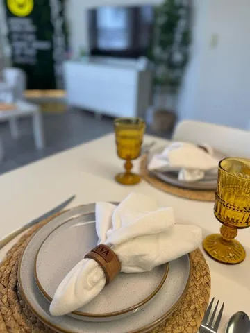 a view of dining room with furniture