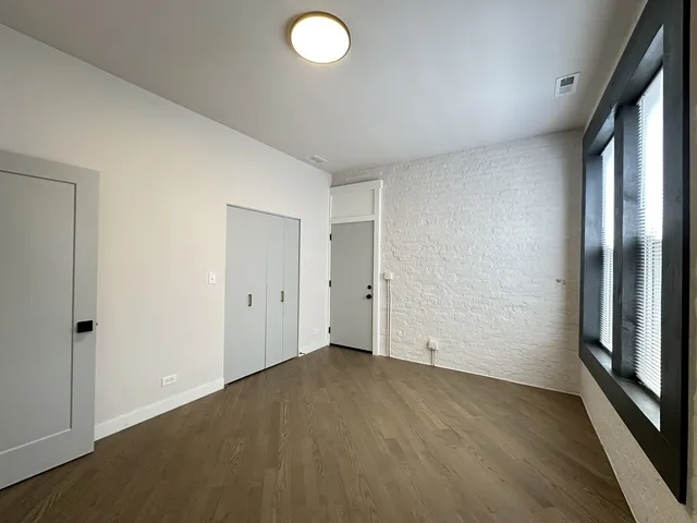 an empty room with window