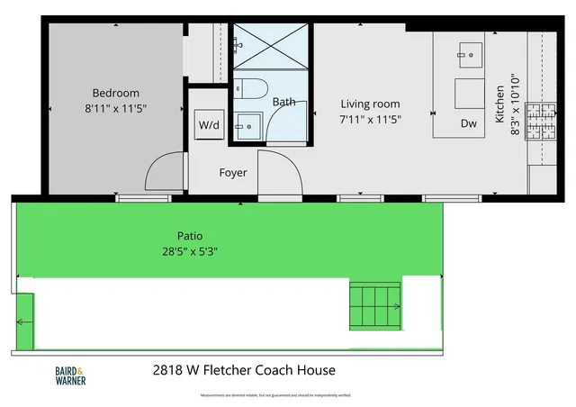 $1,935 | 2818 West Fletcher Street, Unit CH, Chicago, IL 60618