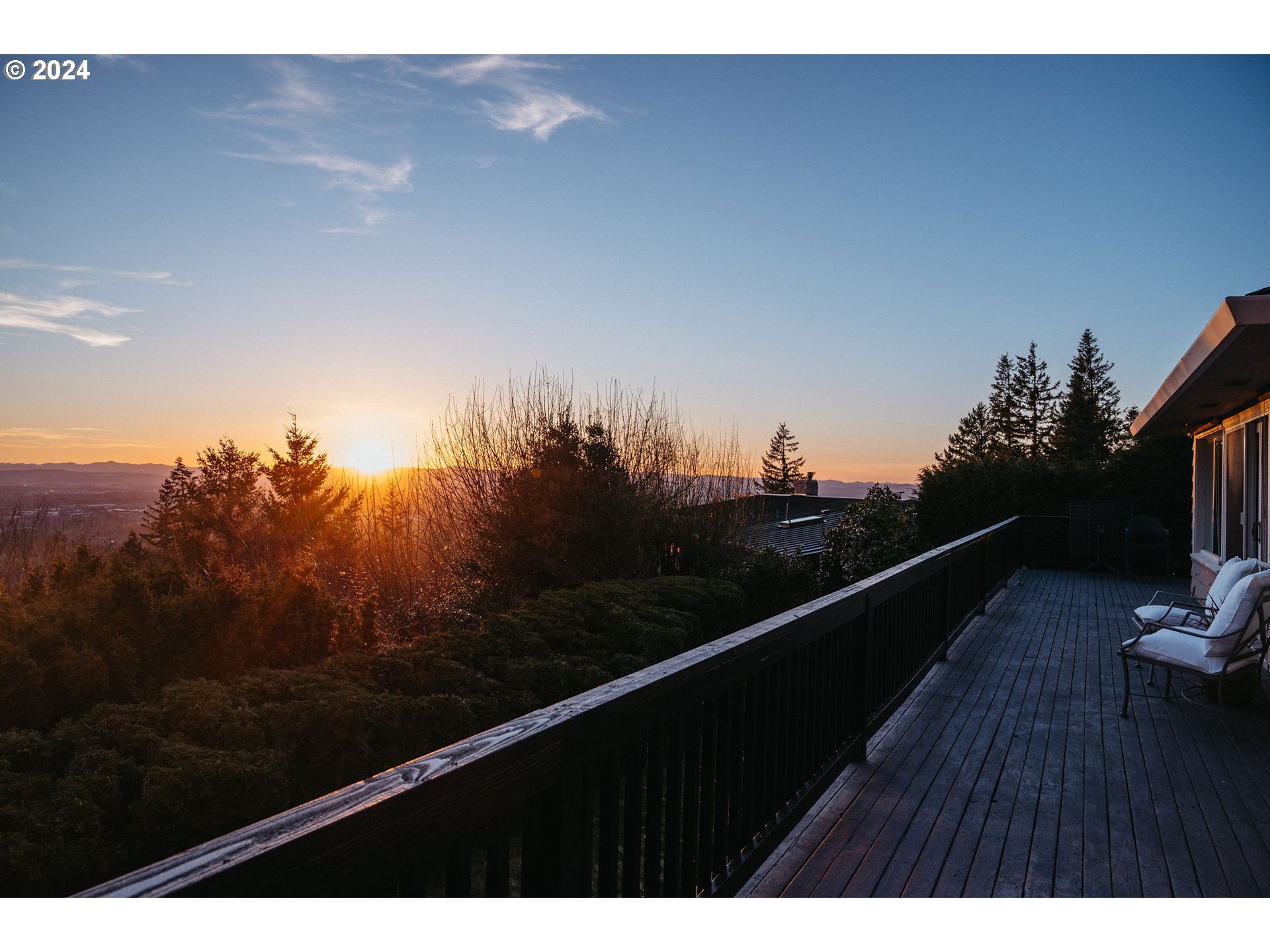 811 Northwest Skyline Crest Road Portland, OR 97229 - Photo 12 of 45 a view of balcony with furniture and wooden floor