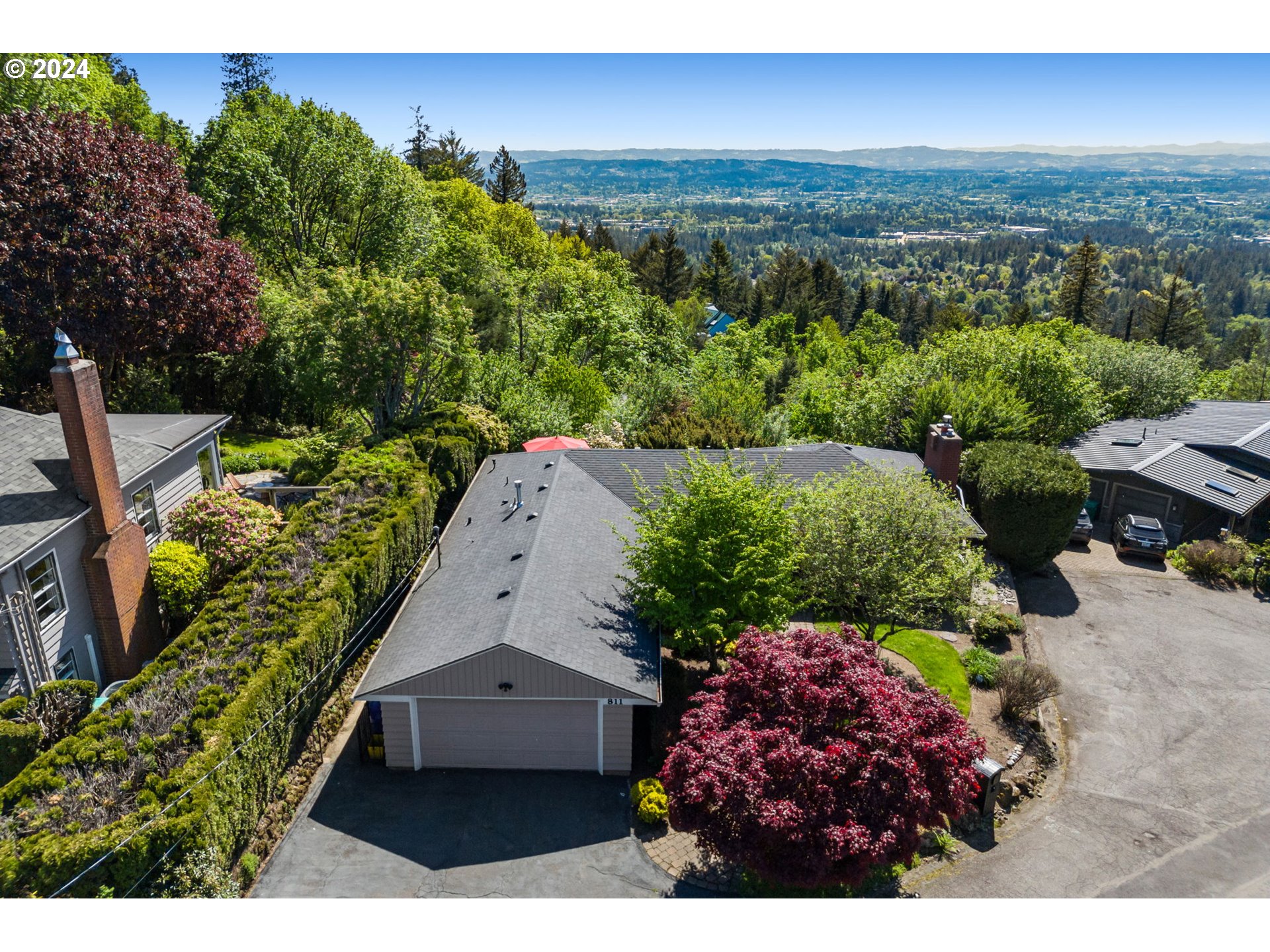 811 Northwest Skyline Crest Road Portland, OR 97229 - Photo 41 of 45 an aerial view of a house