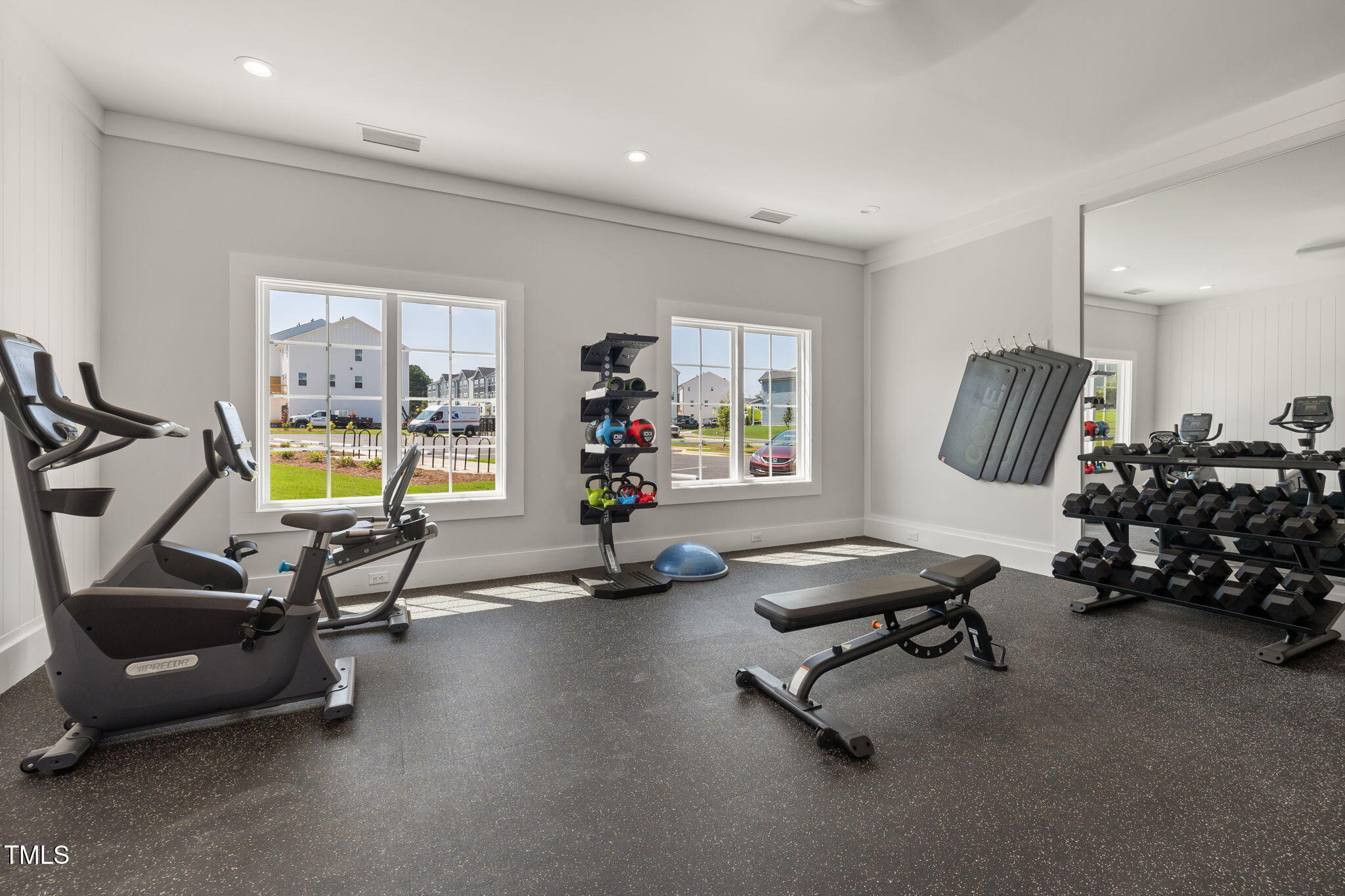 1385 Rowboat Road Apex, NC 27502 - Photo 19 of 22 a view of a room with gym equipment