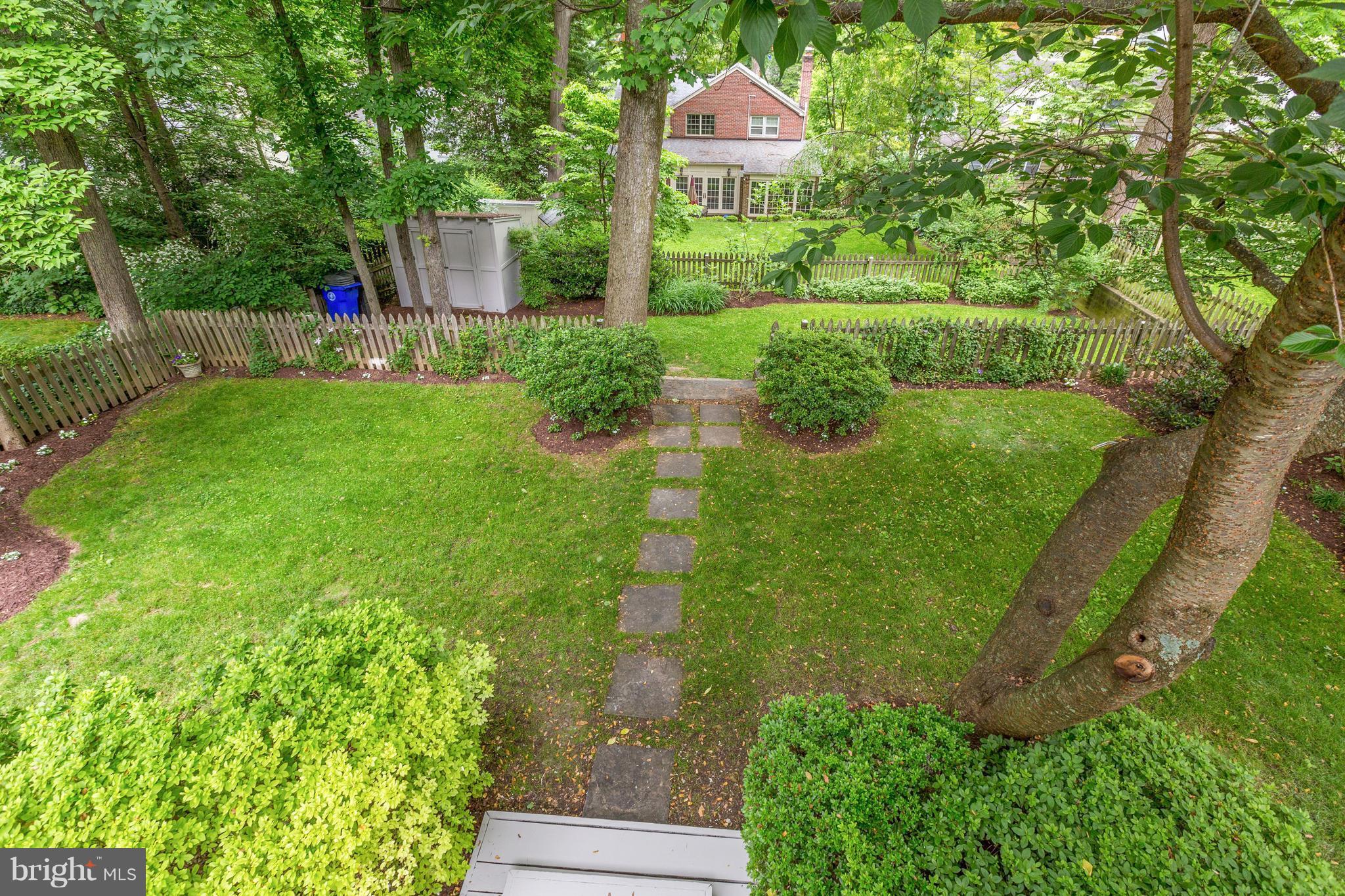 5911 Cobalt Road Bethesda, MD 20816 - Photo 16 of 27 View from MBR balcony over the back yard