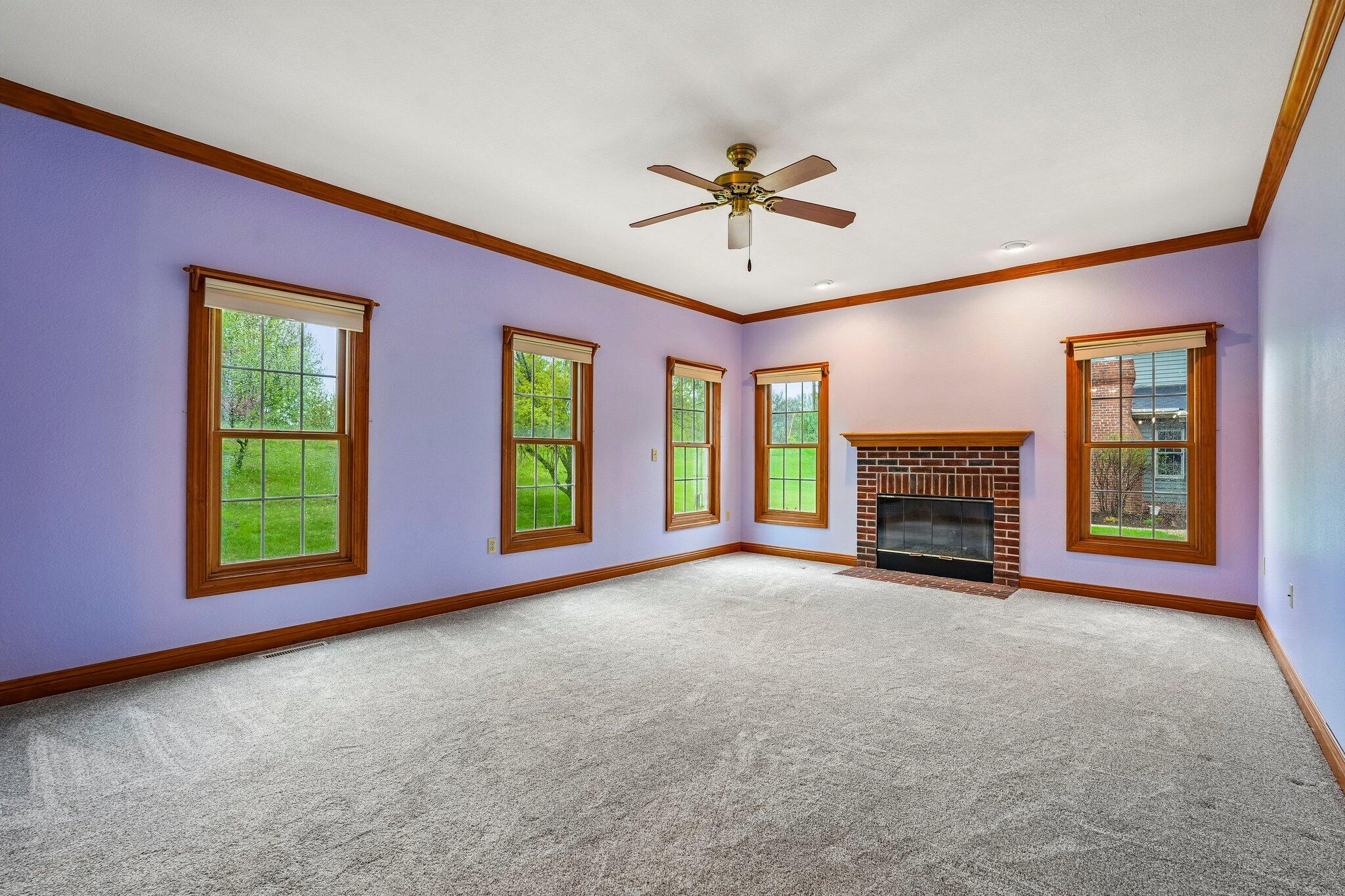 398 Oneida Street Delafield, WI 53018 - Photo 13 of 53 Living room with gas fireplace
