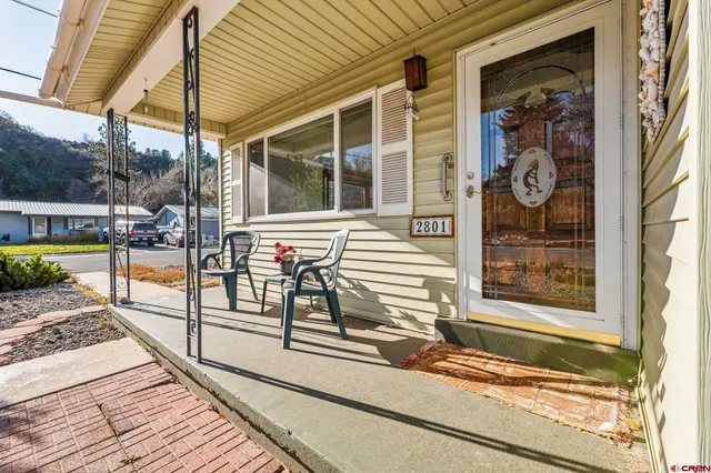 a view of a house with sitting area