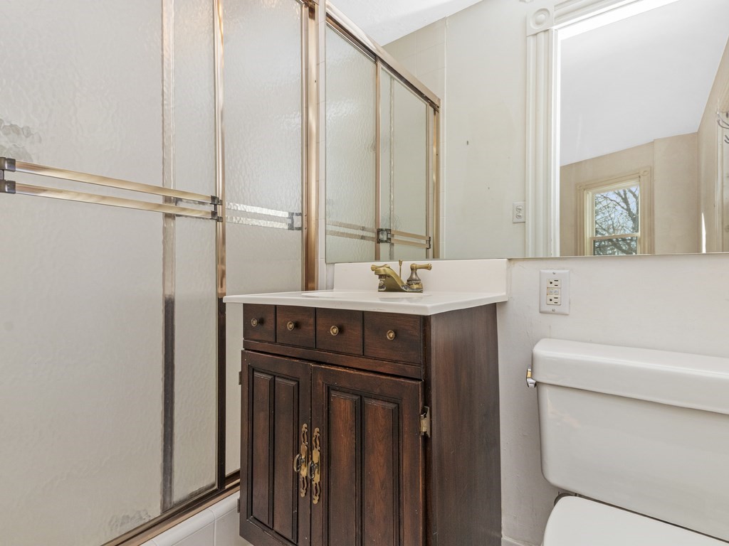 90 Addington Road, Unit 2 Brookline, MA 02445 - Photo 17 of 41 a bathroom with a sink a toilet and shower