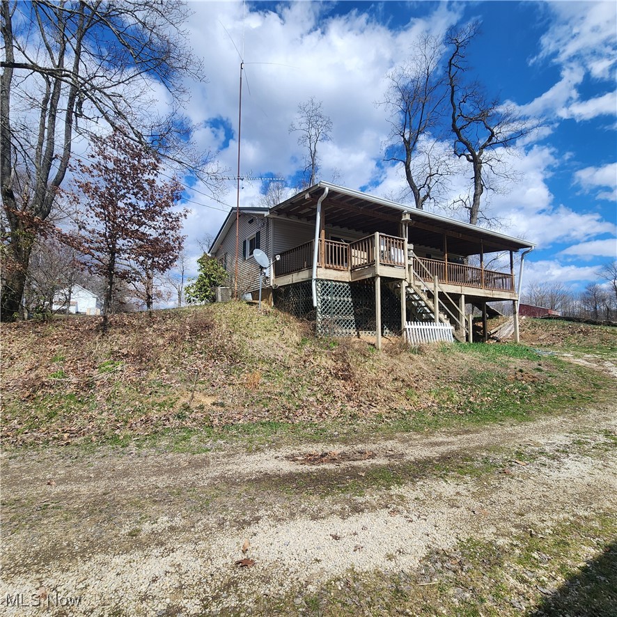 Rear view of house